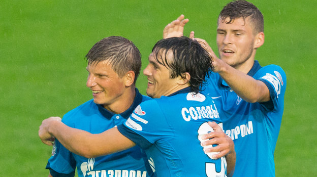 Андрей Аршавин, Иван Соловьев, Дмитрий Скопинцев. Фото Вячеслав Евдокимов, ФК «Зенит» Андрей Аршавин, Иван Соловьев, Дмитрий Скопинцев. Фото Вячеслав Евдокимов, ФК «Зенит»