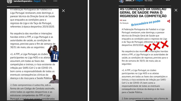 Зе Луиш против кодекса поведения в чемпионате Португалии по COVID-19. Зе Луиш против кодекса поведения в чемпионате Португалии по COVID-19.