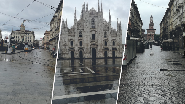 Пустые улицы Милана. Фото Георгий Кудинов Пустые улицы Милана. Фото Георгий Кудинов