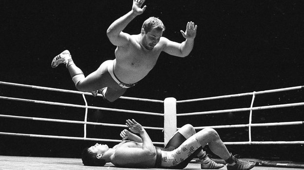 1992 год. Москва. Турнир по рестлингу. Фото Дмитрий Солнцев, - 1992 год. Москва. Турнир по рестлингу. Фото Дмитрий Солнцев, -