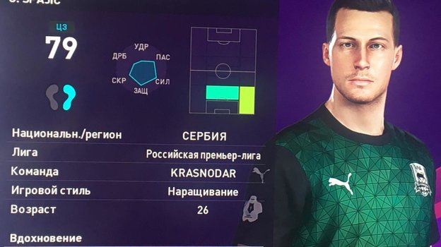 Урош Спаич в PES. Урош Спаич в PES.