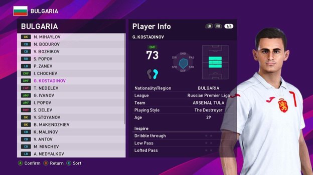 Георгий Костадинов в PES. Георгий Костадинов в PES.