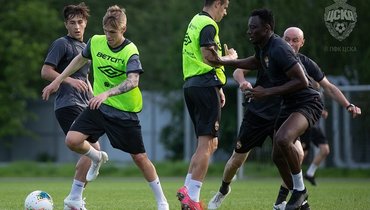 Тренировка ЦСКА.