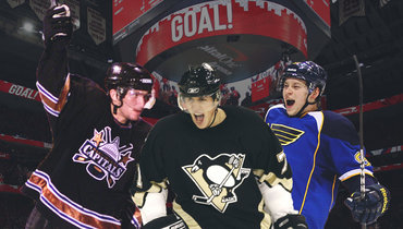 Александр Овечкин, Евгений Малкин и Владимир Тарасенко.