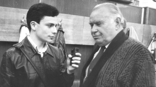 1992 год. «Асмарал» — «Спартак» (1:1). Игорь Рабинер и Константин Бесков. 1992 год. «Асмарал» — «Спартак» (1:1). Игорь Рабинер и Константин Бесков.