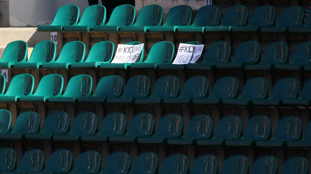 21 июня. Москва. «Локомотив» — «Оренбург». Пустые трибуны стадиона. Фото Александр Федоров, «СЭ» / Canon EOS-1D X Mark II 21 июня. Москва. «Локомотив» — «Оренбург». Пустые трибуны стадиона. Фото Александр Федоров, «СЭ» / Canon EOS-1D X Mark II