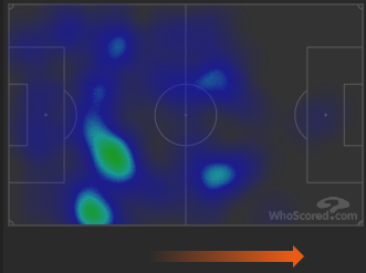 Тепловая карта центральных защитников ЦСКА в матче 23-го тура РПЛ против «Зенита» (0:4). Фото whoscored.com Тепловая карта центральных защитников ЦСКА в матче 23-го тура РПЛ против «Зенита» (0:4). Фото whoscored.com