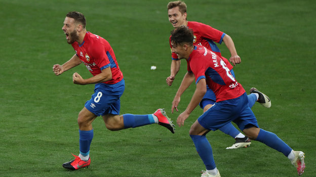 30 июня. Москва. ЦСКА — «Спартак» — 2:0. Никола Влашич после первого гола в ворота спартаковцев.