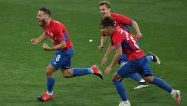 30 июня. Москва. ЦСКА — «Спартак» — 2:0. Никола Влашич после первого гола в ворота спартаковцев.