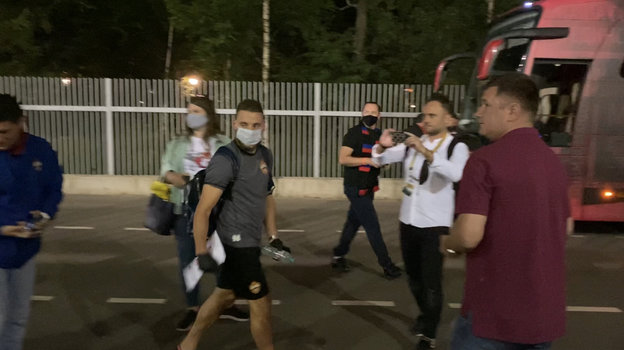 Никола Влашич после матча. Никола Влашич после матча.