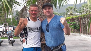 Петр Ян и его тренер Николай Суржиков.