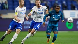 «Динамо» — «Зенит»: почему падение Малкома не привело к пенальти и удалению Каборе? Версия «СЭ»