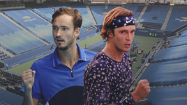 Медведев победил Рублева в русском четвертьфинале US Open. Как это было