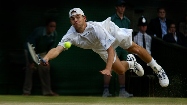 Падение Энди Роддика. Фото Сергей Киврин Падение Энди Роддика. Фото Сергей Киврин