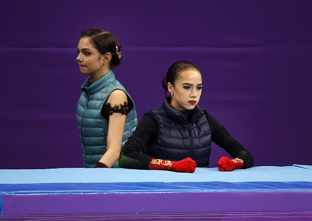 2018 год. Пхенчхан. Евгения Медведева и Алина Загитова. Фото Сергей Киврин 2018 год. Пхенчхан. Евгения Медведева и Алина Загитова. Фото Сергей Киврин