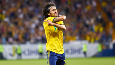 Автор дубля в ворота «Рубина» Хорен Байрамян.