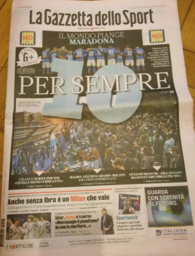 Итальянские СМИ — о самом неизвестном матче Диего Марадоны. Итальянские СМИ — о самом неизвестном матче Диего Марадоны.