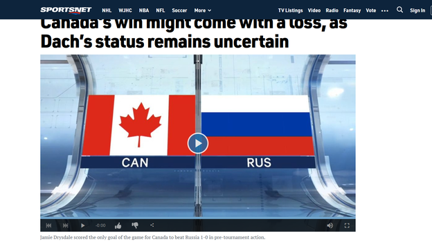Что пишут в Канаде о контрольном матче России и Канады. Что пишут в Канаде о контрольном матче России и Канады.