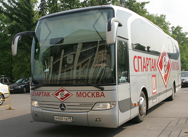 Автобус «Спартака». Фото Александр Вильф Автобус «Спартака». Фото Александр Вильф