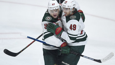 15 января. Лос-Анджелес. «Лос-Анджелес» — «Миннесота» — 3:4 ОТ. Капризов празднует гол.