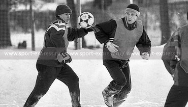 Январь 1995 года. Тарасовка. Илья Цымбаларь и Андрей Тихонов.