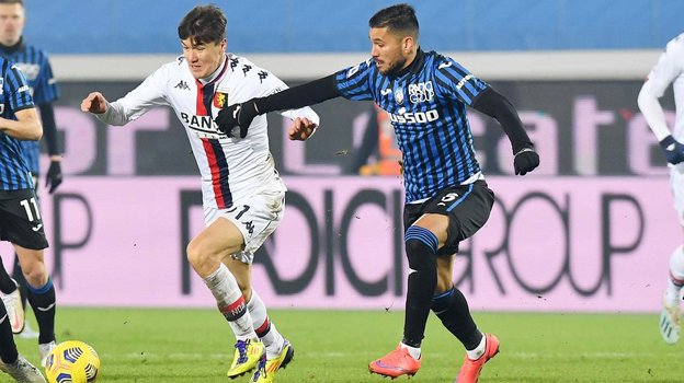 17 января. Бергамо. «Аталанта» — «Дженоа» — 0:0. Элдор Шомуродов (слева). Фото Фк «Дженоа» 17 января. Бергамо. «Аталанта» — «Дженоа» — 0:0. Элдор Шомуродов (слева). Фото Фк «Дженоа»