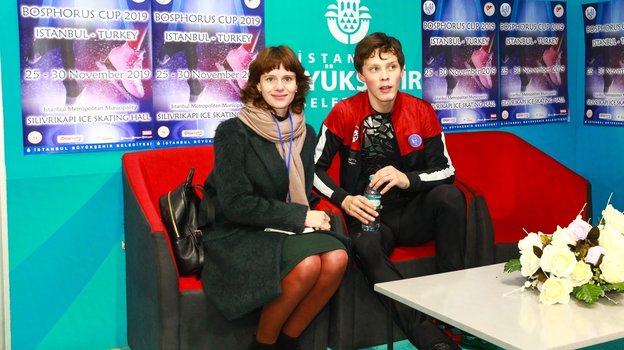 Александр Лебедев на турнире в Стамбуле в 2019 году. Фото Белорусский союз конькобежцев Александр Лебедев на турнире в Стамбуле в 2019 году. Фото Белорусский союз конькобежцев