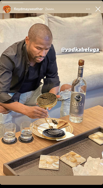 Сторис Флойда Мейвезера. Фото Instagram Сторис Флойда Мейвезера. Фото Instagram