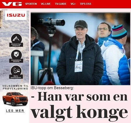 Сайт издания VG. Фото VG Сайт издания VG. Фото VG