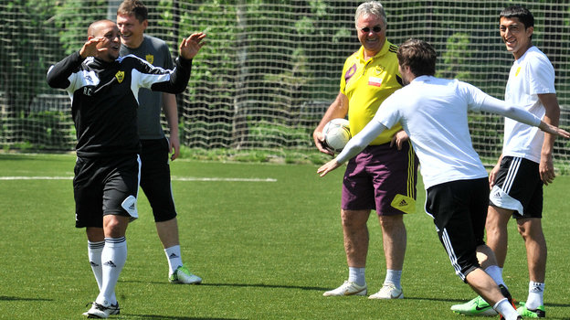 Тренировка «Анжи». Фото Алексей Иванов Тренировка «Анжи». Фото Алексей Иванов