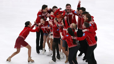 7 февраля. Москва. Команда Алины Загитовой выиграла Кубок Первого канала.