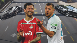 Крутые тачки в РПЛ: от Смолова с «Ламборгини» за 25 миллионов до Дзюбы с «Мерседесом» за 19