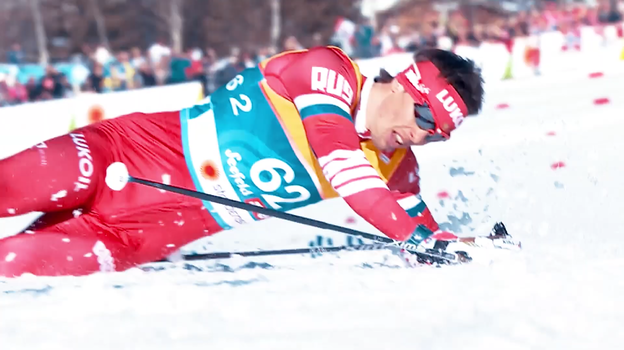 Кадр из тизера чемпионата мира по лыжным видам спорта. Кадр из тизера чемпионата мира по лыжным видам спорта.