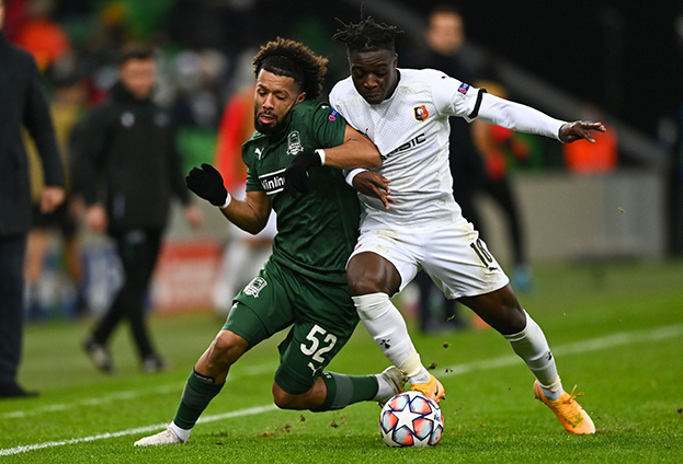 Тонни Вилена (слева) в матче Лиги чемпионов против «Ренна». Фото AFP Тонни Вилена (слева) в матче Лиги чемпионов против «Ренна». Фото AFP