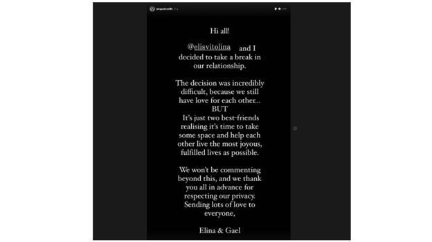 Заявление Монфиса и Свитолиной. Заявление Монфиса и Свитолиной.