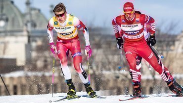 Йоханнес Клебо и Александр Большунов.