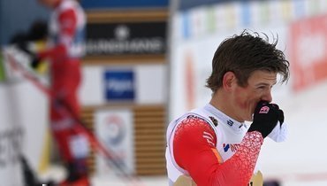 7 марта. Оберстдорф. Йоханнес Клебо вскоре после финиша.