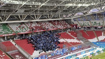 Болельщики «Зенита» на матче с «Рубином».