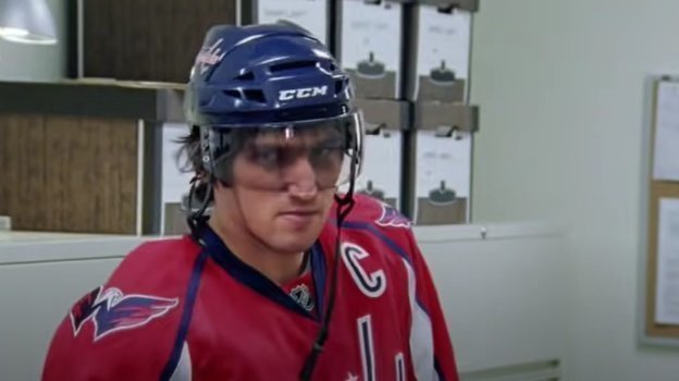 Александр Овечкин в ролике ESPN. Александр Овечкин в ролике ESPN.