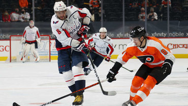 12 марта. «Филадельфия» — «Вашингтон» — 3:5. Александр Овечкин в атаке.