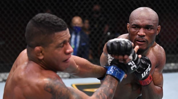 Камару Усман и Леон Эдвардс. Камару Усман и Леон Эдвардс.