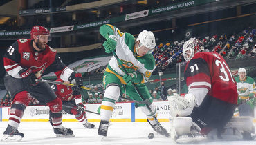 13 марта. «Миннесота» — «Аризона» — 4:0. Кирилл Капризов в атаке.