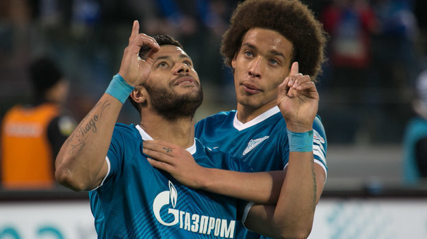 Халк и Аксель Витсель. Фото Вячеслав Евдокимов, ФК «Зенит» Халк и Аксель Витсель. Фото Вячеслав Евдокимов, ФК «Зенит»