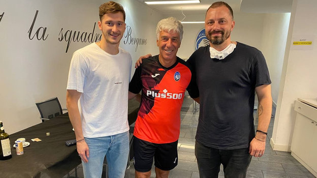 Алексей Миранчук, Джан Пьеро Гасперини и Михаил Прокопец. Фото из личного архива Алексей Миранчук, Джан Пьеро Гасперини и Михаил Прокопец. Фото из личного архива