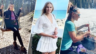 Навка отдыхает в Крыму, Клишина скучает по Майами, Вирер пошла на шашлыки в горы