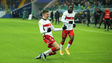 «Ростов» — «Спартак» (Москва) — 2:3. Александр Соболев сделал дубль.