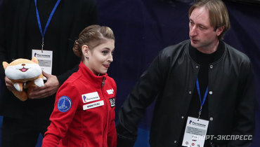 Алена Косторная и Евгений Плющенко.