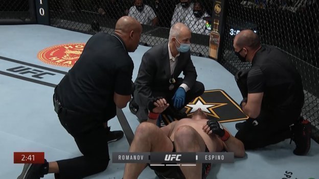 Скриншот боя Романов - Эспино. Скриншот боя Романов - Эспино.