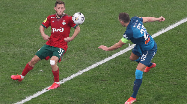 2 мая. Санкт-Петербург. «Зенит» — «Локомотив» — 6:1. Мацей Рыбус и Артем Дзюба. Фото Александр Федоров, «СЭ» / Canon EOS-1D X Mark II 2 мая. Санкт-Петербург. «Зенит» — «Локомотив» — 6:1. Мацей Рыбус и Артем Дзюба. Фото Александр Федоров, «СЭ» / Canon EOS-1D X Mark II