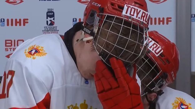 Скриншот трансляции матча Россия - Канада. Скриншот трансляции матча Россия - Канада.